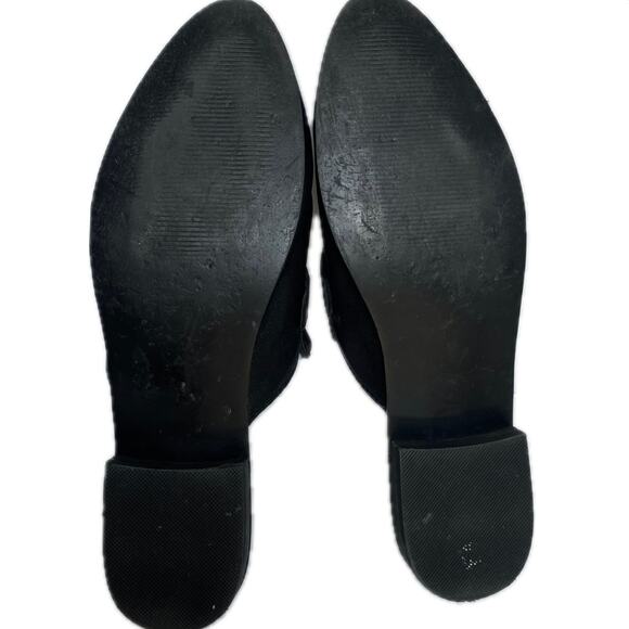 STEVE MADDEN Macrae Leather Bit Mule Slip On Loafer 8 Black Y2K 90s Style Preppy - Picture 8 of 9